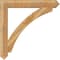 Ekena Millwork Thorton Arts & Crafts Rough Sawn Bracket, Western Red Cedar, 6"W x 48"D x 48"H BKT06X48X48THR03RWR - alternate 2